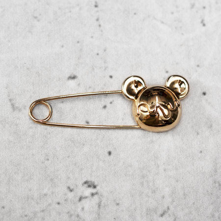 BROSZKA AGRAFKA MYSZKA ZŁOTA