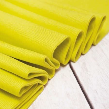 DZIANINA BAWEŁNIANA ŚCIĄGACZOWA ŚWIETLISTY ŻÓŁTY