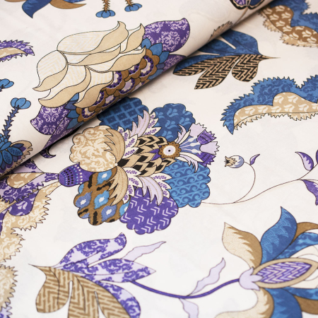 PŁÓTNO BAWEŁNIANE 160 KWIATY ORIENTU