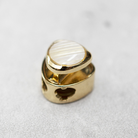 STOPER POZŁACANY BIAŁA PERŁA