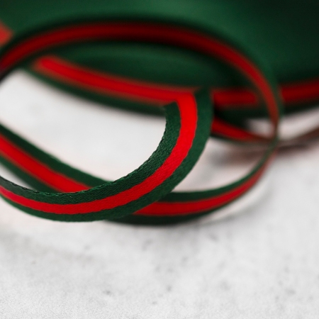 TAŚMA OZDOBNA ITALIAN FASHION GREEN 1 CM
