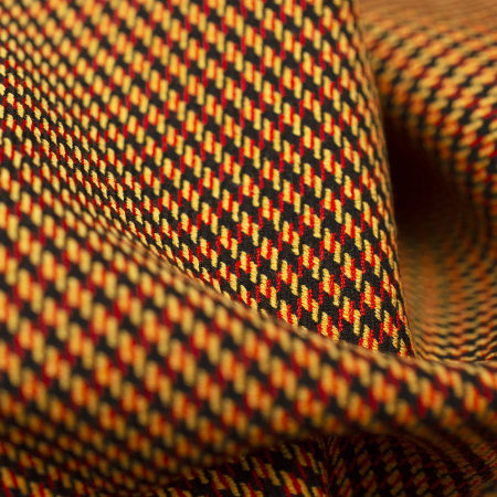 TKANINA WISKOZOWA YELLOW RED