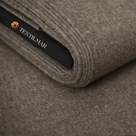 TKANINA WEŁNIANA SZARY ORZECH