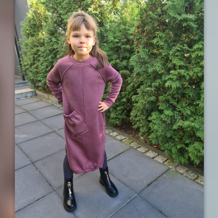 DZIANINA DRESOWA DRAPANA RÓŻ INDYJSKI