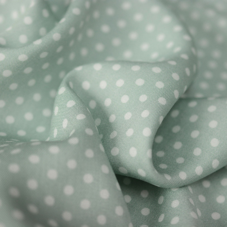 TKANINA WISKOZA KROPKI PASTELOWY SZAŁWIOWY (0,4 cm)