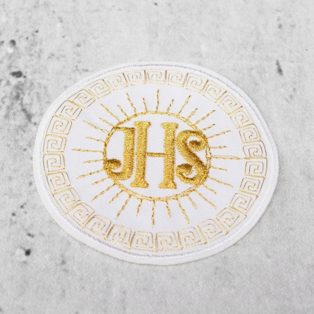 APLIKACJA HOSTIA IHS ZŁOTA AUREOLA