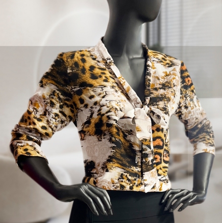 TKANINA WISKOZA PANTERKA GLAMOUR