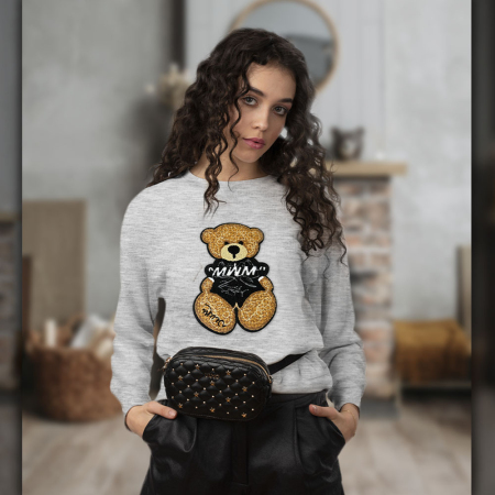DRESÓWKA PĘTELKA COTTON SZARY MELANŻ