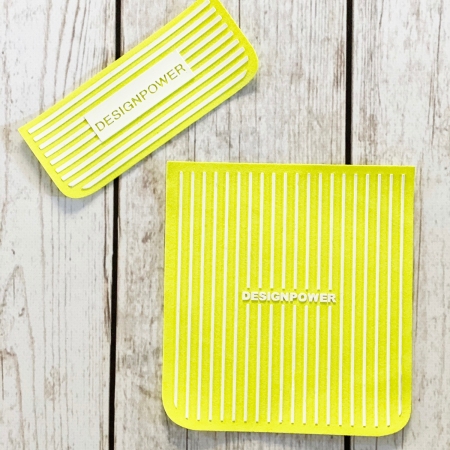 APLIKACJA DESIGN POWER STRIPES FLUO YELLOW