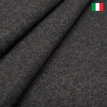 TKANINA WEŁNIANA ITALIA GRAFITOWA MGŁA